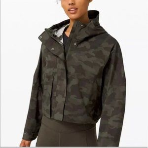 Lululemon Rain Chaser Jacket Heritage 365 Camo Dark Olive